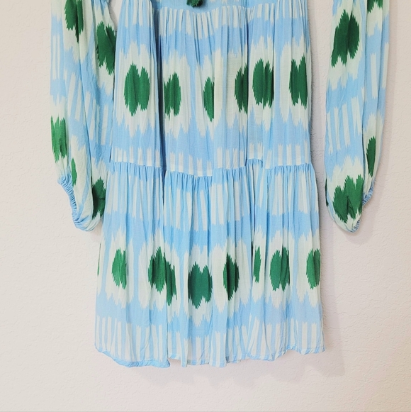 Oliphant Ikat dress with tassel drawstring Medium - Picture 6 of 8